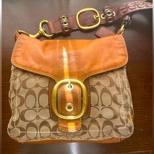 Coach Bleeker Signature Canvas and Leather Shoulder Bag, 11434